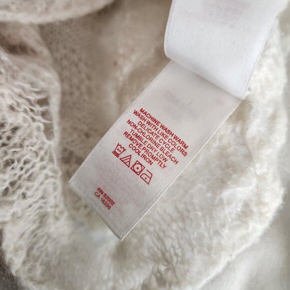 Anthropologie Tapemeasure 3D Crochet Sweater Boho Mohair Wool Cowl Neck - Picture 11 of 12